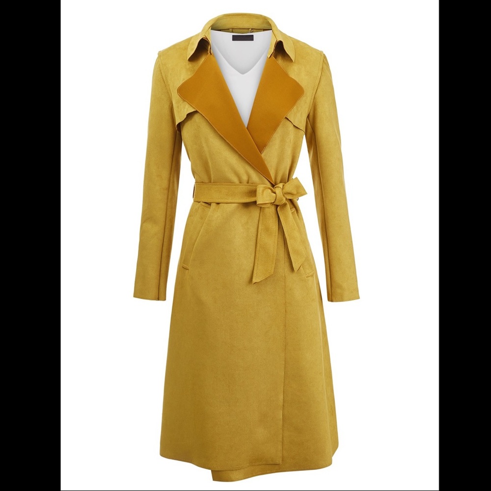 Women's Suede Trench Coat